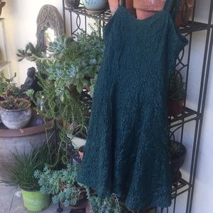 Forest Green Lace Dress